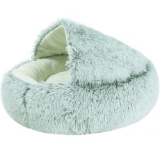 Grizzly Snuggle Cat Bed  Green - 50cm