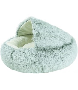 Grizzly Snuggle Cat Bed  Green - 50cm