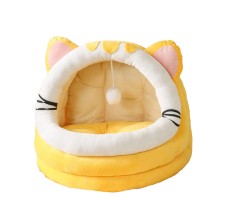 Grizzly Kitty Cat Crib Orange Arctic fleece Orange Cat Bed - Large - 50 x 50cm