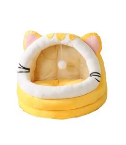 Grizzly Kitty Cat Crib Orange Arctic fleece Orange Cat Bed - Large - 50 x 50cm