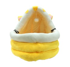 Grizzly Kitty Cat Crib Yellow Arctic fleece Yellow Cat Bed - Large - 50 x 50cm