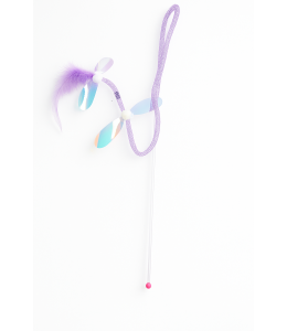 NutraPet Tail Twister Wand Purple Cat Toy