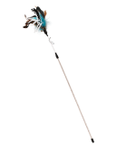 Nutrapet Feather Flick Cat Wand Blue