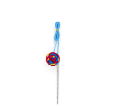 NutraPet Pounce & Play Cat Wand (Blue Pink)