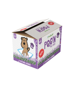 Nutrapet Poo N Pee Pads Lavender Scented - Puppy Pads Fast Absorption With Floor Mat Stickers (60x60cms) - 50 Count