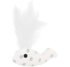 Wild Catz Hairy Whales Plush Cat Toy with Multicolour - 8cm