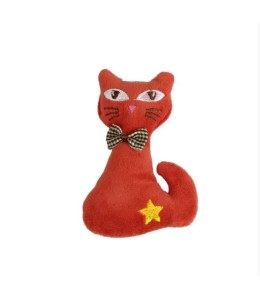 Wild Catz Cateyz Plush Catnip Cat Toy with Multicolours - 7 x 11cm