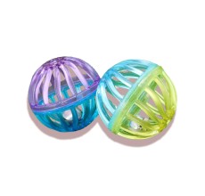 Wild Catz Rolling Ball Cat Toy - 3.8cm Set of 2