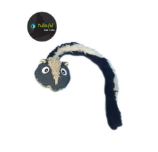 Nutrapet Skunk Long Tail Dog Toy