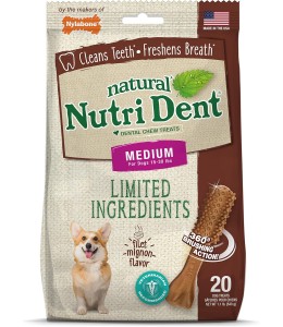 Nylabone Nutri Dent Filet Mignon 20 Count Pouch - Medium