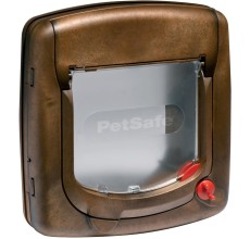 PetSafe 4 Way Locking Deluxe Cat Flap - Wood Grain