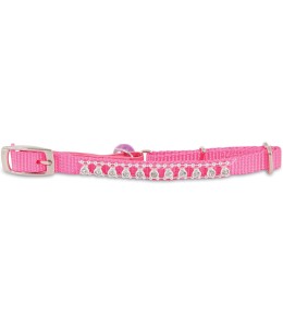 PETMATE ASPEN PET JEWEL CUSTOM FIT CAT COLLAR 3/8" x 8-10" HOT PINK