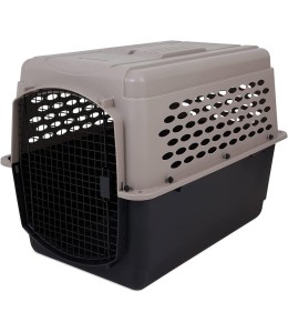 PETMATE VARI KENNEL 40" 70-90LBS ~ BLEACHED LINEN & BLACK (IATA APPROVED)