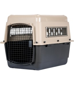 PETMATE ULTRA VARI KENNEL FASHION 32" 30-50LB ~ TAUPE & BLACK (IATA APPROVED)