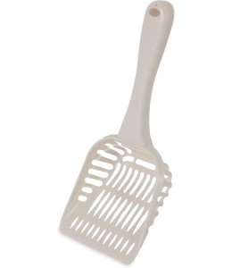 Petmate Litter Scoop W/Microban Jumbo ~ Bleached Linen