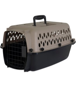 PETMATE VARI KENNEL 19" UP TO 10LBS ~ BLEACHED LINEN & BLACK (IATA APPROVED)