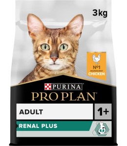 Pro Plan Adult Renal Plus Everyday Dry Cat Food With Chicken, 3 Kg
