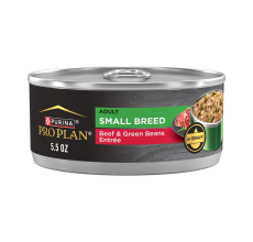 Pro Plan Adult Small Breed Beef And Green Beans Entree In Gravy Wet Dog Food 156g