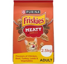 Purina Friskies Meaty Grill Cat Dry Food 2.5Kg