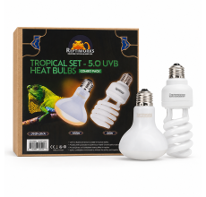 Reptiworks Tropical Set - 5.0 Uvb + Heat BulbsSct5026 & Bsl100