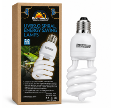 Reptiworks UVB 2.0 Spiral Energe Saving Lamps-26W - 6x6x14.7cm / 3.7"x3.7"x5.7"