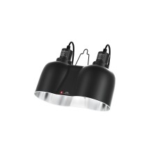 Reptiworks Double Dome Max.150W×228.6X13.7X20.7Cm / 11.2"X5.4"X8.1"