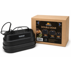 Reptiworks 2 In 1 Double Dome Lamp Fixture Max.200W×233.2X17.2X20.4Cm / 13"X6.7"X8"