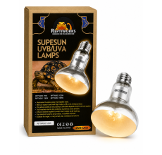 Reptiworks Supesun Uvb/Uva Lamps-125W12.5X12.5X16Cm / 4.9"X4.9"X4.7"
