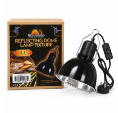 Reptiworks Reflecting Dome Lamp Fixture (Etl Certificated) Max 75W14X14X15Cm / 5.5"X5.5"X5.9"