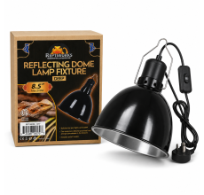 Reptiworks Reflecting Dome Lamp Fixture-Deep (Etl Certificated) Max 200W21.5X21.5X25Cm / 8.5"X8.5"X9.8"