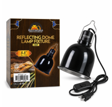 Reptiworks Reflecting Dome Lamp Fixture-Deep (Etl Certificated) Max 100W14X14X19.5Cm / 5.5"X5.5"X7.6"