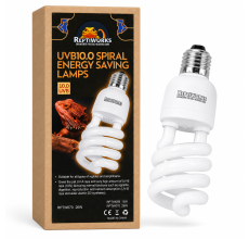Reptiworks Uvb10.0 Spiral Energe Saving Lamps-26W6X6X14.7Cm / 3.7"X3.7"X5.7"