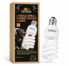 Reptiworks Uvb10.0 Spiral Energe Saving Lamps-15W6X6X13Cm / 2.3"X2.3"X5.1"
