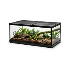 Reptiworks Easy Clean Knock-Down Glass Habitat76.2X30.5X30.5Cm / 30"X12"X12"Mesh Cover: 2 Pcs