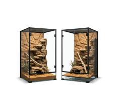Reptiworks Reptile Glass Terrarium-Hinge Double Doors60*45*90Cm