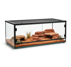 Reptiworks Easy Folding Reptile Terrarium With Back Pvc Panel600X450X320Mm
