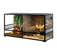 Reptiworks Flat Packed Reptile Glass Terrariums-Sliding Doors 1200X450X600Mm With Removable Divider
