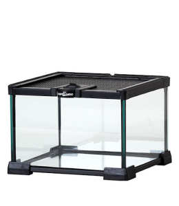 Reptizoo Mini Glass Reptile Habitat 21x21x15 cm Black