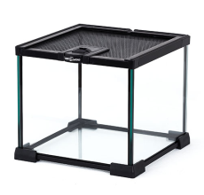Reptizoo Mini Glass Reptile Habitat 21x21x20 cm Black