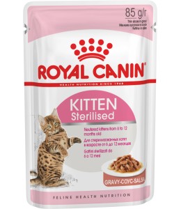 Royal Canin Feline Health Nutrition Kitten Sterilised Gravy (WET FOOD - Pouches)