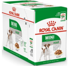 Royal Canin Size Health Nutrition Mini Adult Gravy (WET FOOD - Pouches) Pack of 12