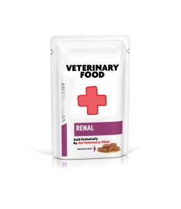 Prescription Diets Vet Health Nutrition Feline Renal with Fish (WET FOOD - Pouches) 12 x 85g