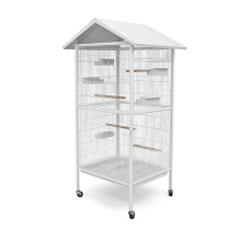 Dayang Bird Cage (A25) - 78 x 74.5 x 166cm-White Frame