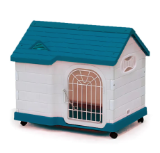 Dayang Dog Cage (085) - 63.5 x 46 x 58.5cm-Blue