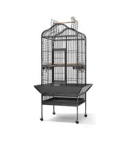 Dayang Bird Cage (A14) - 82.5 x 77.5 x 156cm-Black