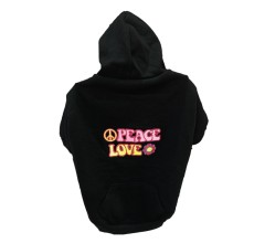 Sarina's Hoodie Black Peace - XXL
