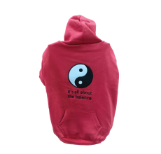 Sarina's Hoodie Red Yin Yan - XXL