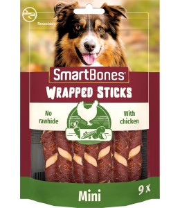 SmartBones Chicken Wrapped Mini Sticks 9 Pk