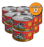 Smudges Adult Cat Chicken With Salmon In Gravy 80g Pack of 12