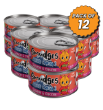 Smudges Kitten Salmon Pate Mixed with Shredded Chicken 60g Pack of 12